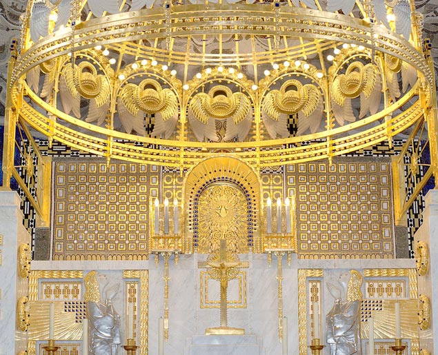 Eglise am Steinhof - autel - detail