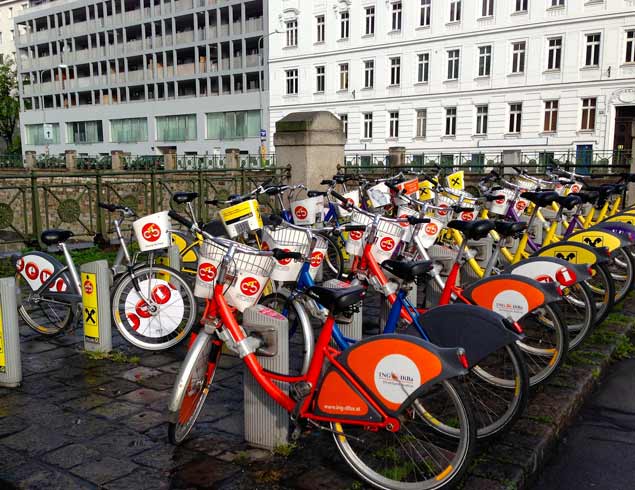 city bikes Vienne